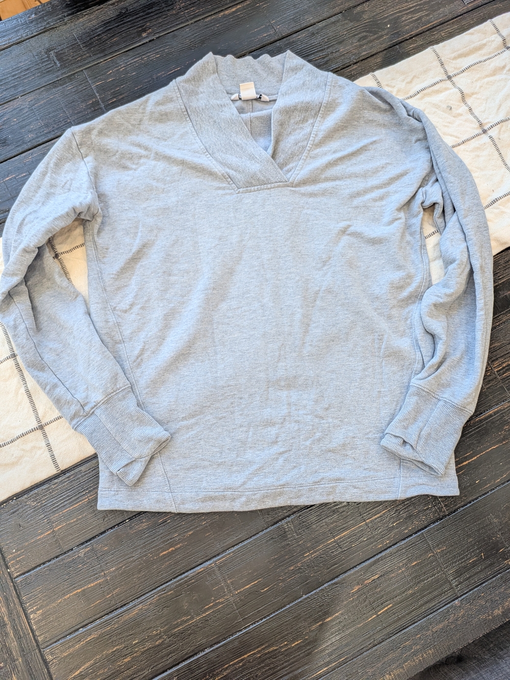 Athleta Clarity Light Blue Cozy Top • Size XS